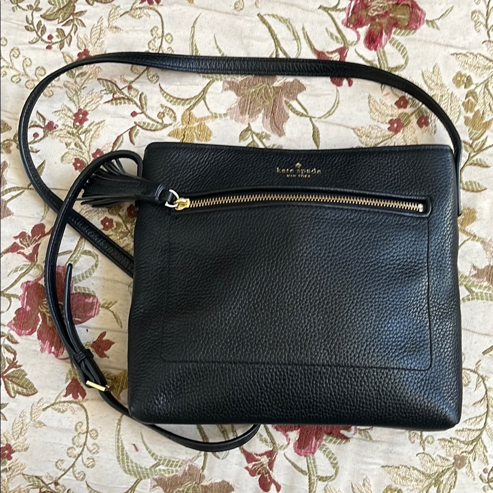 Kate Spade Black Leather Crossbody Bag